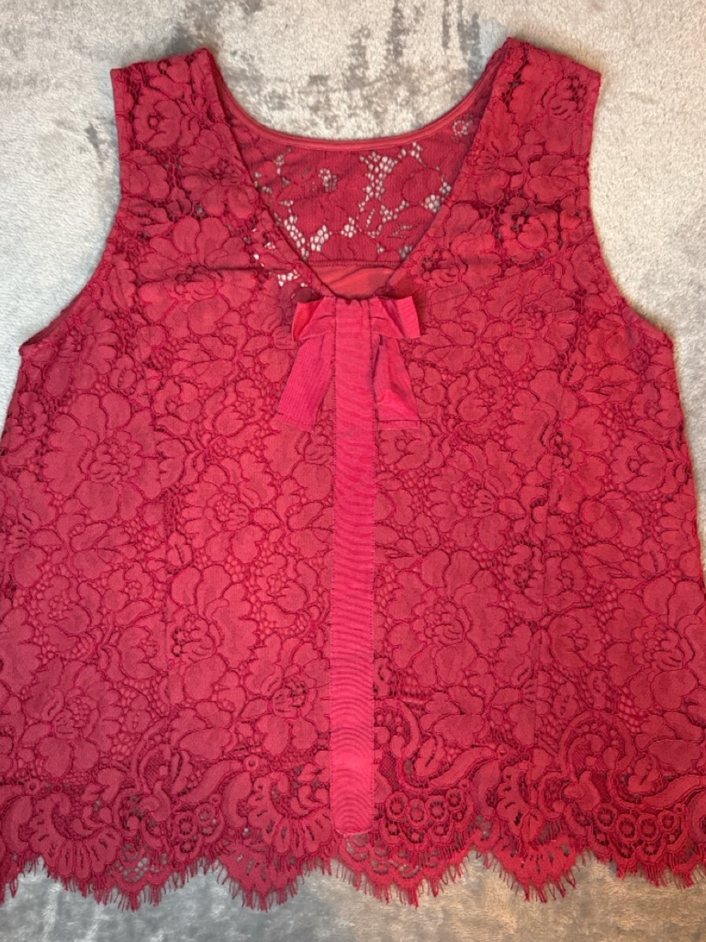 Rosemunde Copenhagen Coral Lace Top Size M Feminine Romantic